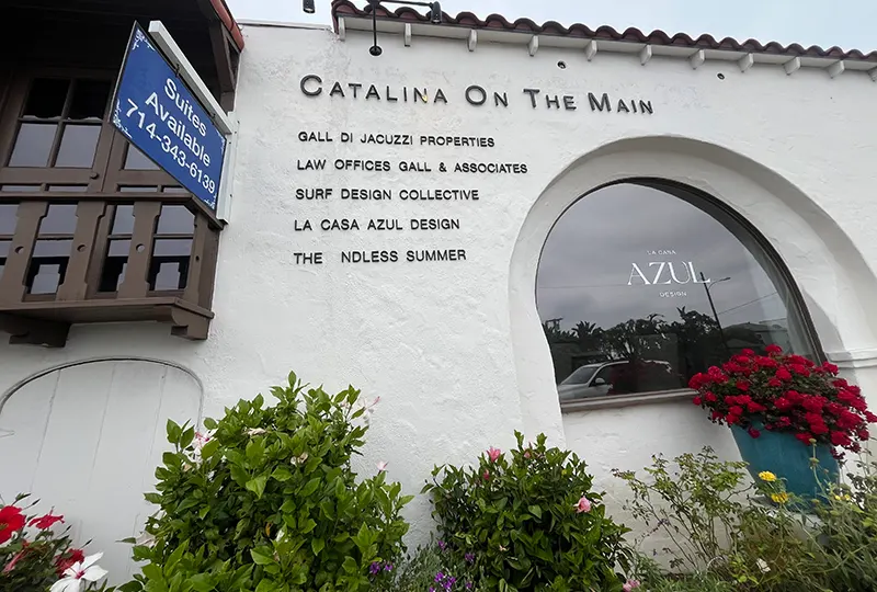 Building Exterior Directory Sign in Laguna Beach, CA