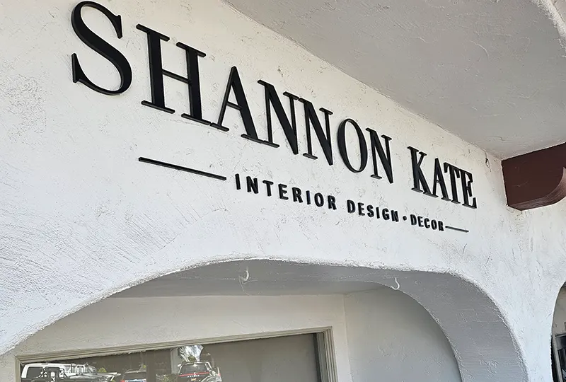 Interior Design & Decor Sign in Downtown San Clemente