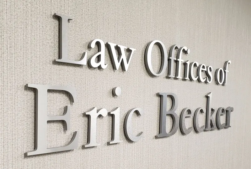 Interior sign in Orange County, CA