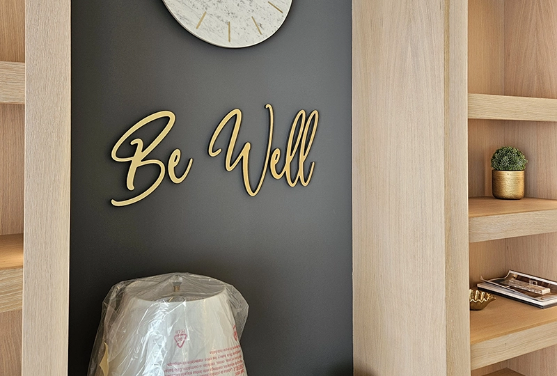 Interior Sign for Well Being Office in Dana Point